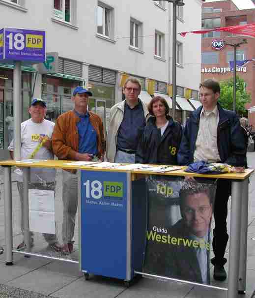 FDP-Stand Steuerzahlertag